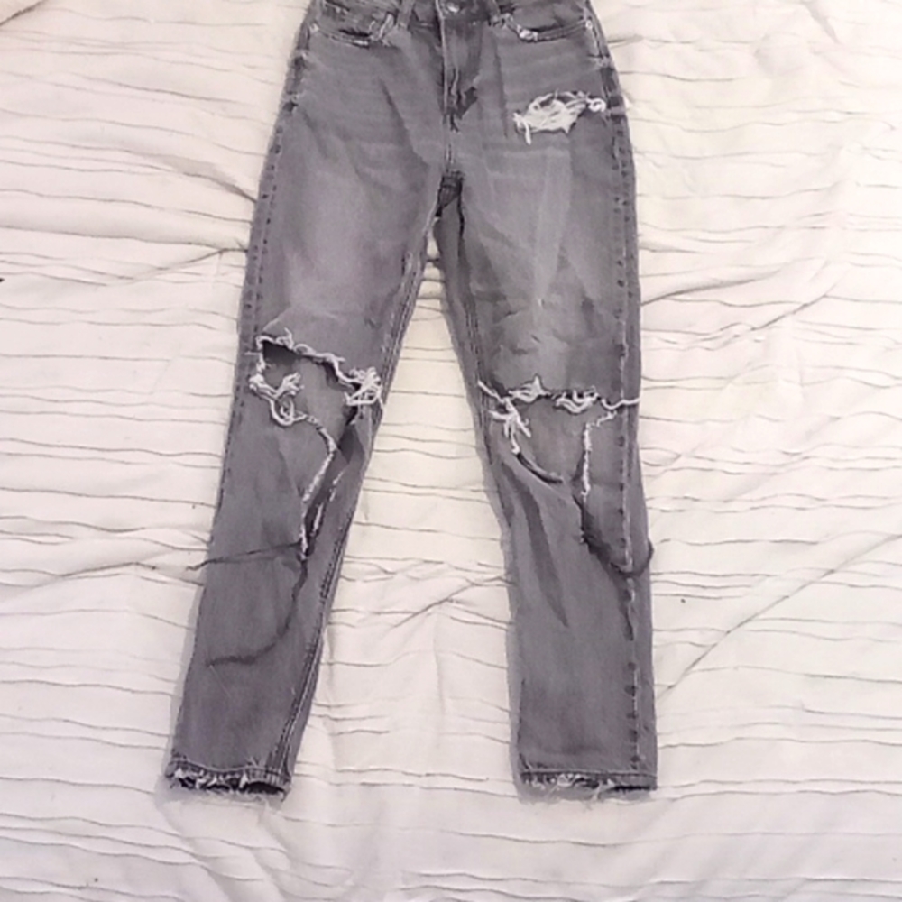 American Eagle grey washed jeans
